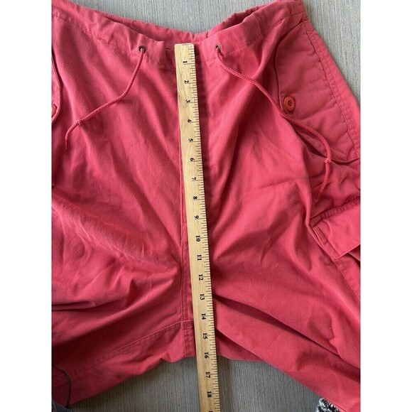 Vintage Y2K Red UFO Retro Pants Rave Parachute Hip Hop Streetwear 90’s M - Picture 9 of 10